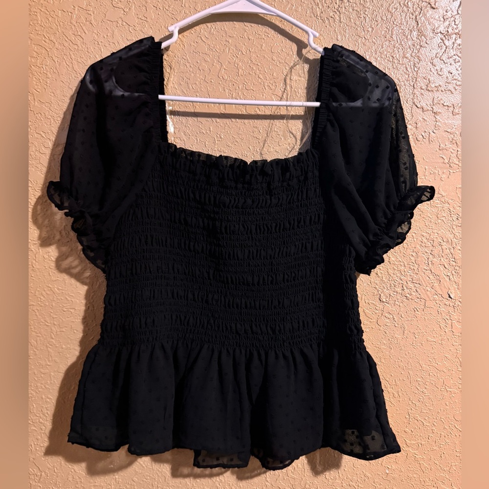 Moa moa smocked blouse